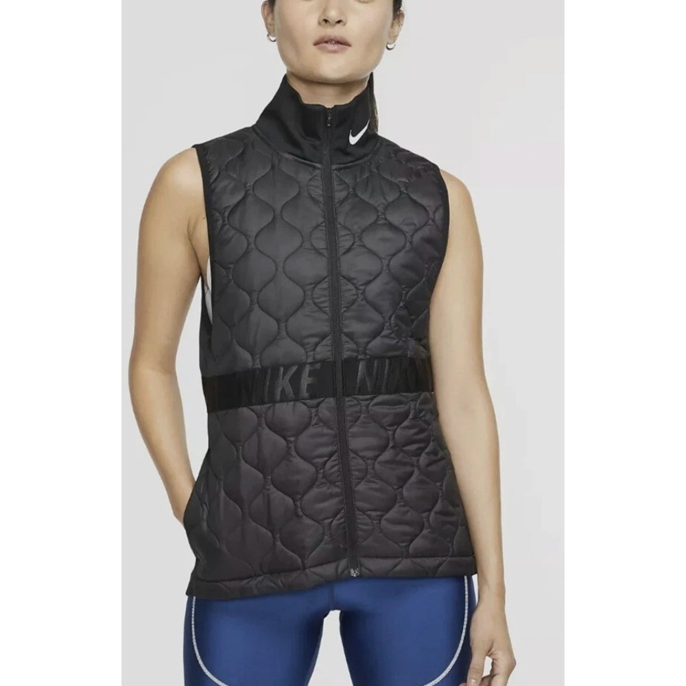 Nike Black Quilted Vest